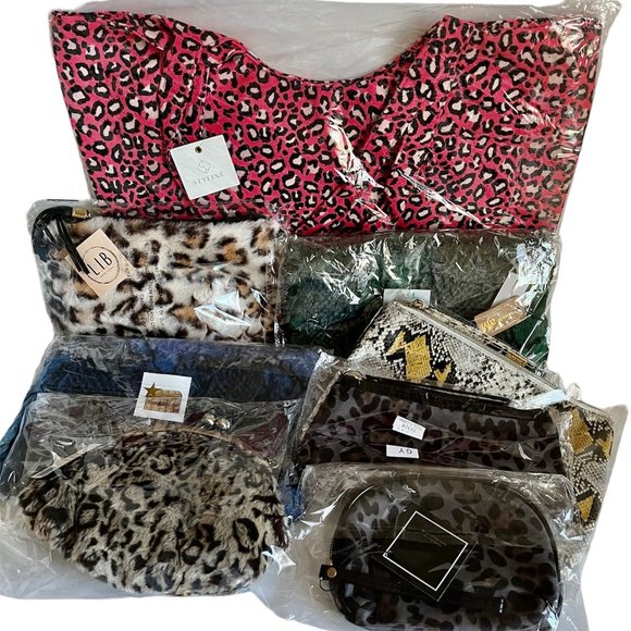 RESELLER BUNDLE 1 ANIMAL PRINT BAGS - 7 TOTAL - ALL NWT - CRAZY DEAL - Picture 1 of 15